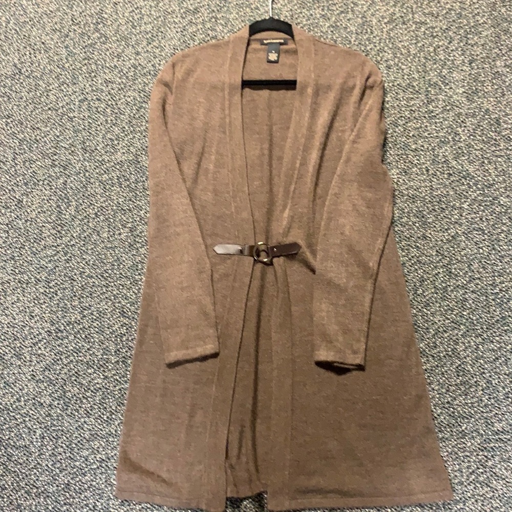 Susan Lawrence Long Brown Cardigan